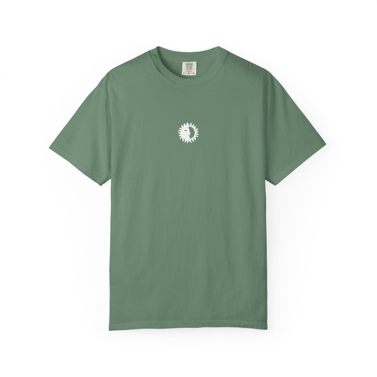Ritual Organics Eclipse Tee in Light Green, front