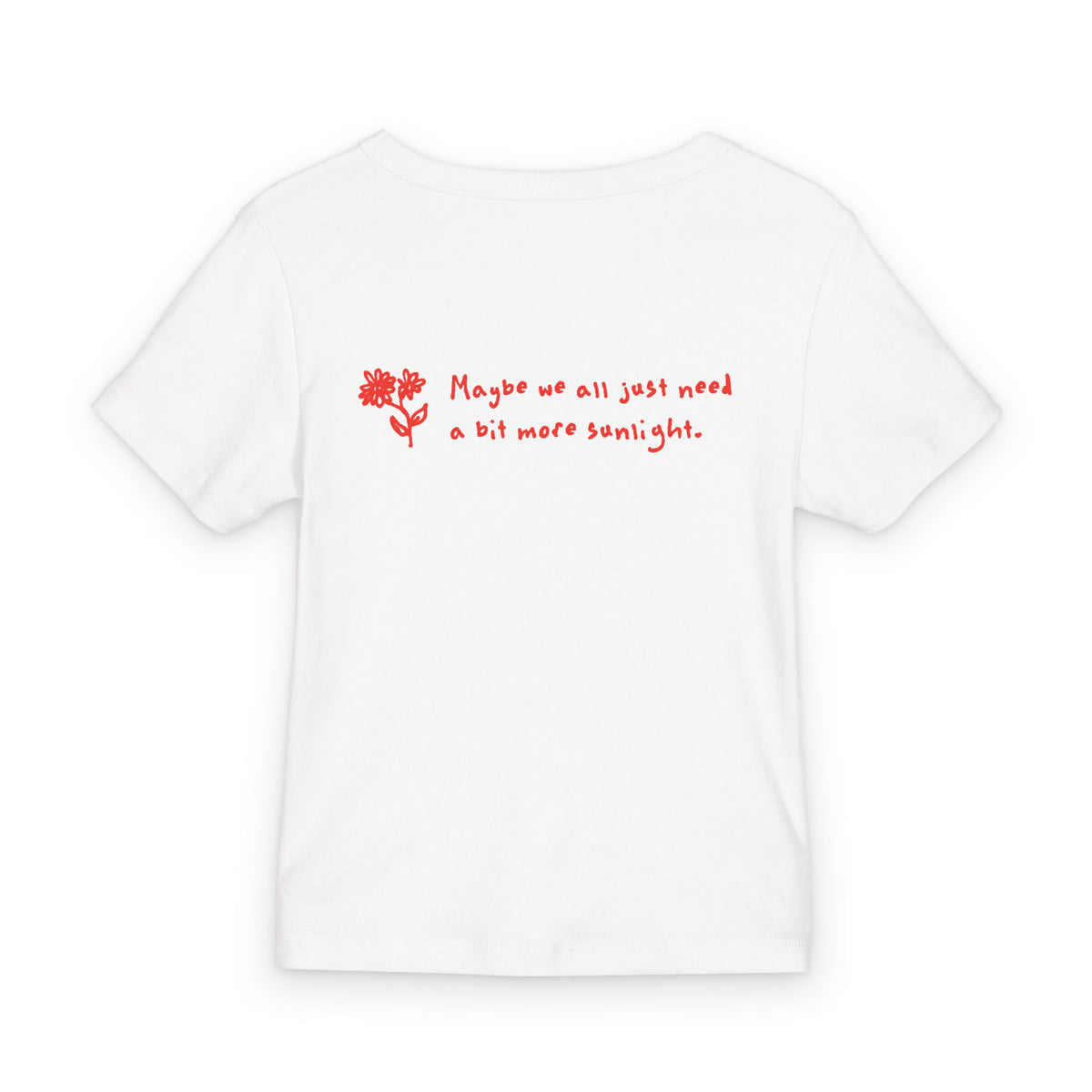 Ritual Baby Tee in White, back