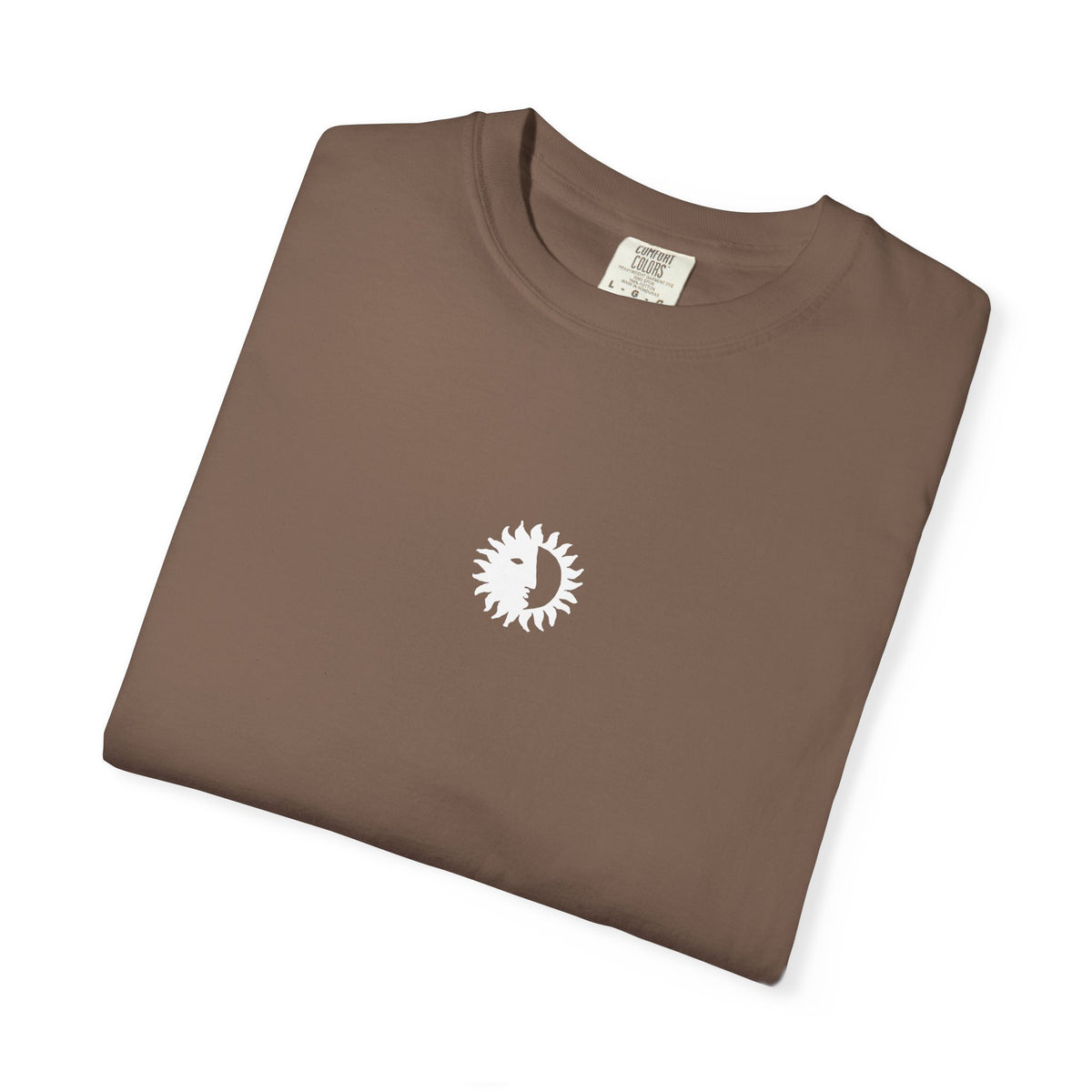 Ritual Organics Eclipse Tee in Espresso, folded
