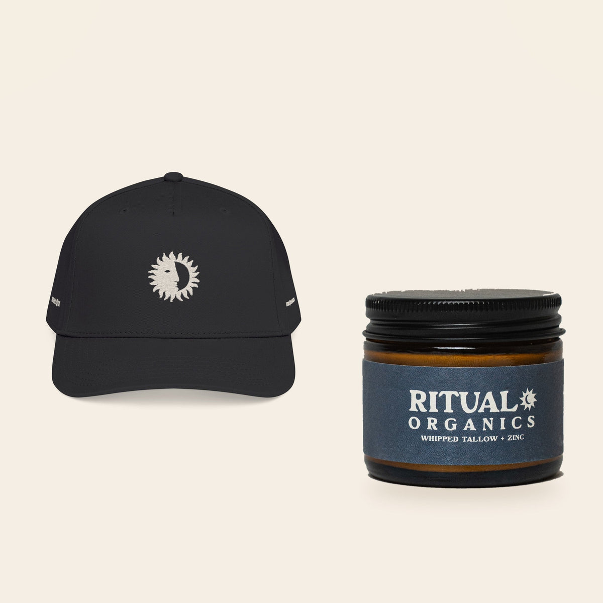 The Shine On Kit: Whipped Tallow Sun Balm and the All Black Shine On Cap