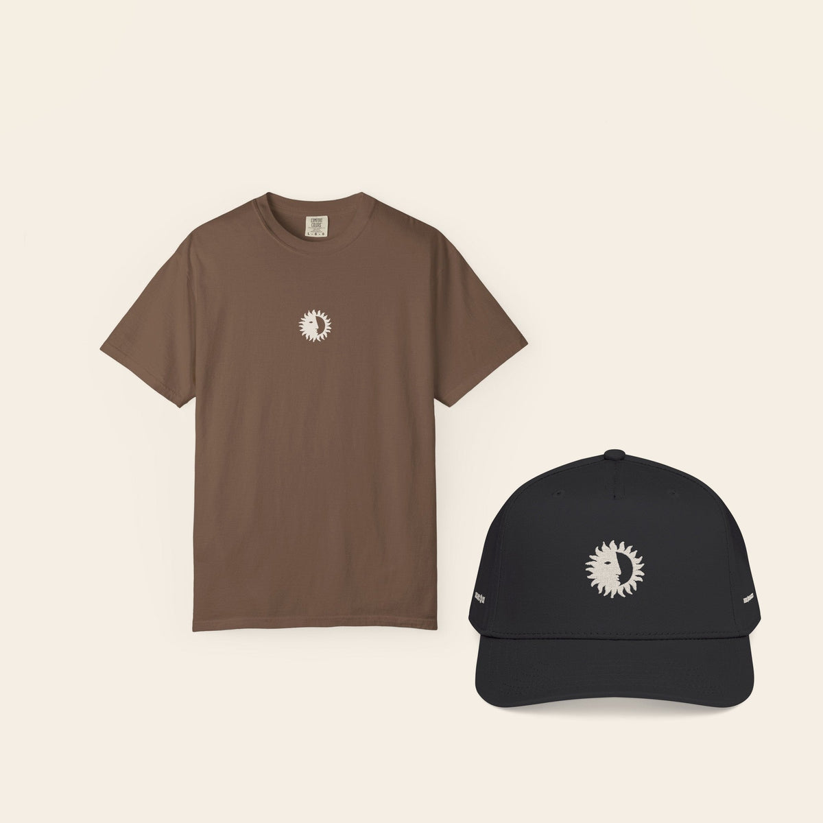 The Uniform: Eclipse Tee in Espresso and the All Black Shine On Cap